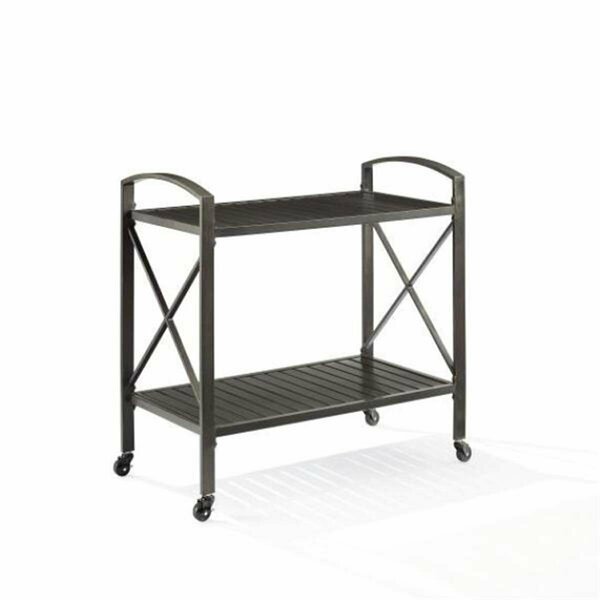 Kd Etagere Outdoor Metal Bar Cart, Oil Rubbed Bronze KD3036247